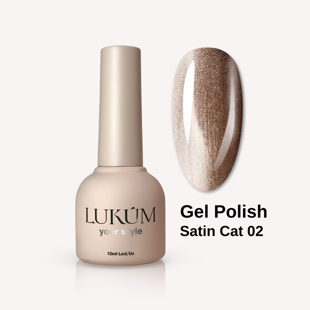 LUKUM Satin Cat Eye Gel Polish – Гел лак котешко око 01,10 мл