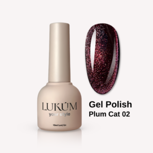 LUKUM Plum Cat Eye Gel Polish – Гел лак котешко око 01,10 мл