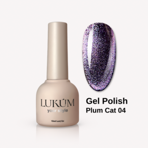 LUKUM Plum Cat Eye Gel Polish – Гел лак котешко око 01,10 мл