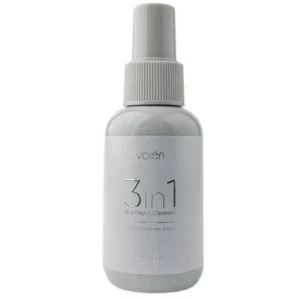 Valéri Nail Prep&Cleanser 3in1 е продукт, предназначен за обезмасляване на нокътната плочка. - почиства, дехидратира и обезмаслява нокътната плочка, без изобщо да я изсушава; - действа само в горните слоеве на естествения нокът; - има антисептично действие, така че може да се използва като антисептик за кожата, ако желаете; - Не изсушава кожата. Кожата изглежда добре поддържана и копринена. В същото време в състава няма масла, поради което дехидраторът е толкова ефективен преди нанасяне на грим. Техника: 1. Подгответе нокътя с пила със зърнистост 180. 2. Навлажнете кърпа без власинки с дехидратор и избършете нокътя старателно.